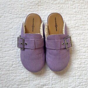 Treasure & Bond Mollie Faux Shearling Lined Mule In Lavender 13M